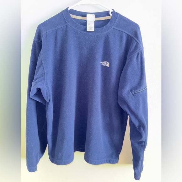 North Face Men’s Lightweight Navy Blue Crewneck Sweatshirt size Medium - Picture 1 of 5